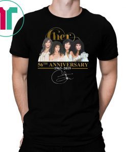 Cher 56th anniversary 1963-2019 signature shirt