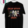 Chillin With My Creeps Vampire Halloween Skeleton Witch Gift T-Shirt