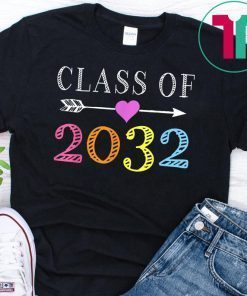 Class Of 2032 Grow With Me Kindergarten First Day Of School T-Shirt