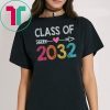 Class Of 2032 Shirt Pre-K Graduate Preschool Graduation T-Shirt