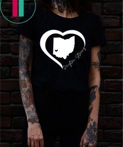 Dayton Ohio State Strong Retro Heart Map Shirt