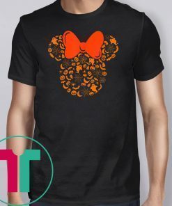 Disney minnie mouse halloween silhouette icon shirt