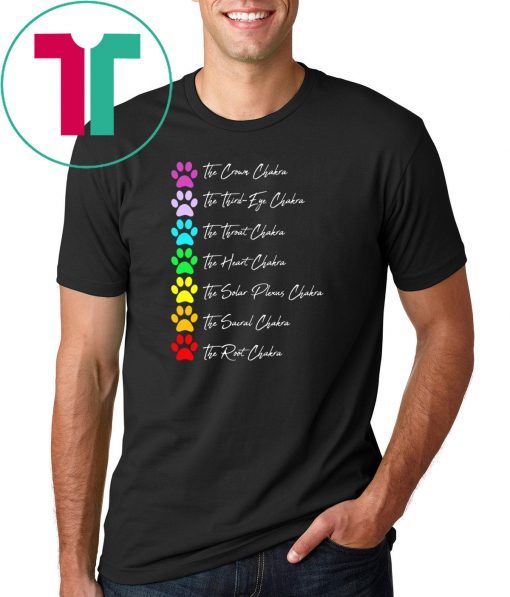 Dog Paw 7 Chakra Meditation shirt