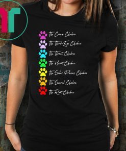 Dog Paw 7 Chakra Meditation shirt