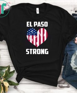 Mens El Paso Strong El Paso Texas Heart T-Shirt