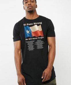 El Paso Strong El Paso Victims Memorial List T-Shirt
