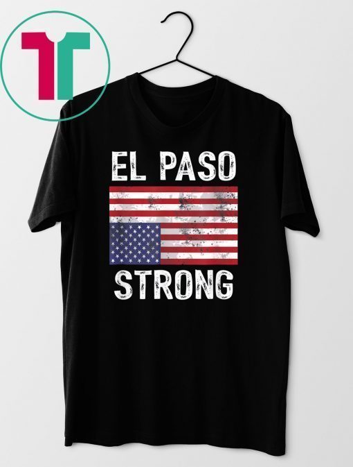 El Paso Strong Upside Down American Flag T-Shirt