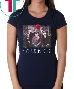 Friends Halloween Horror Team Scary Movies Costume T-Shirt