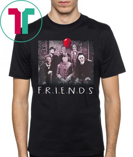 Friends Halloween Horror Team Scary Movies Costume T-Shirt