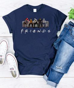 Friends IT Spooky Clown Jason Squad Halloween Horror Funny Halloween Scary Costume Unisex 2019 T-Shirt