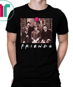 Friends IT Spooky Clown Jason Squad Horror T-Shirt