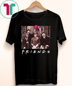Official Friends IT Spooky Clown Jason Squad Horror Shirt