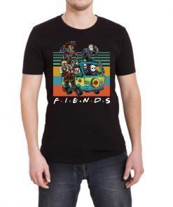 Friends TV Show Characters Horror Movies Vintage T-Shirt