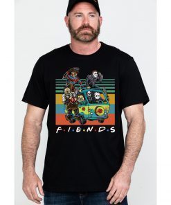 Friends TV Show Characters Horror Movies Vintage T-Shirt