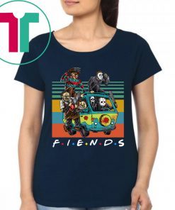 Friends TV Show Characters Horror Movies Vintage T-Shirt