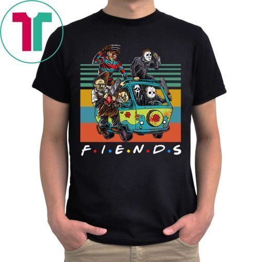 Friends TV Show Characters Horror Movies Vintage T-Shirt