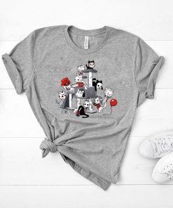 Funny Maniac Park Horror Cats Theme Park Halloween T-Shirt