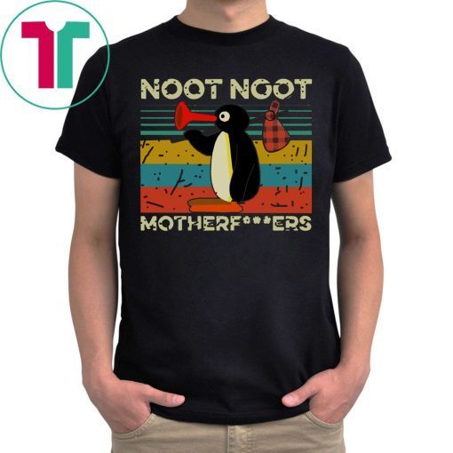 Funny Pingu Noot Noot Motherfucker Vintage T-Shirt