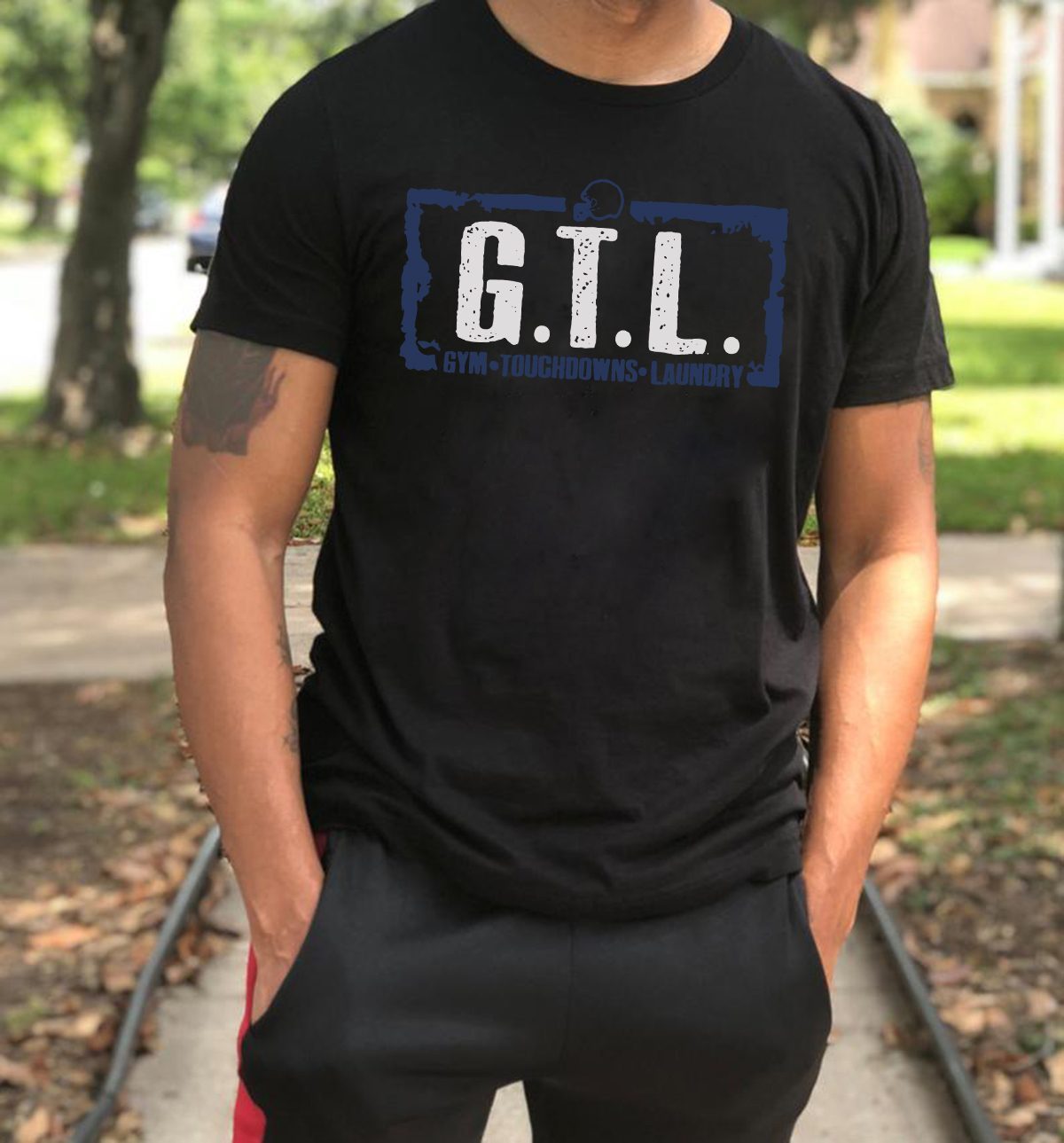 Gym Touchdowns Laundry Shirt - Image 2