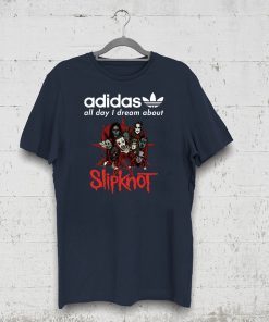 Halloween adidas all day I dream about slipknot shirt