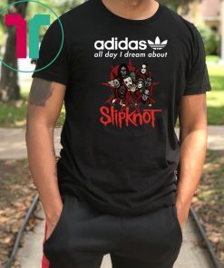 Halloween adidas all day I dream about slipknot shirt