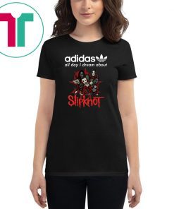 Halloween adidas all day I dream about slipknot shirt