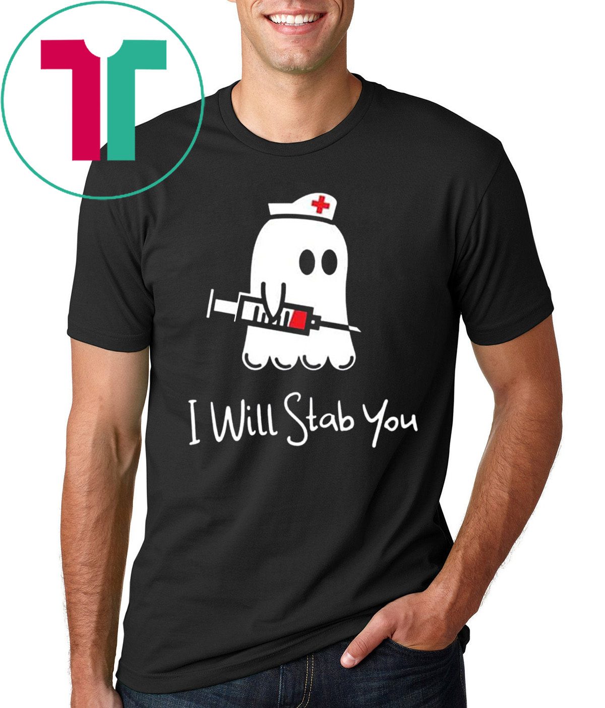 Halloween boo I will stab you nurse shirt