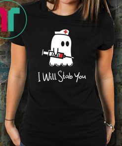 Halloween boo I will stab you nurse shirt