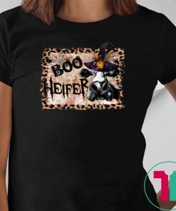 Halloween boo heifer leopard shirt