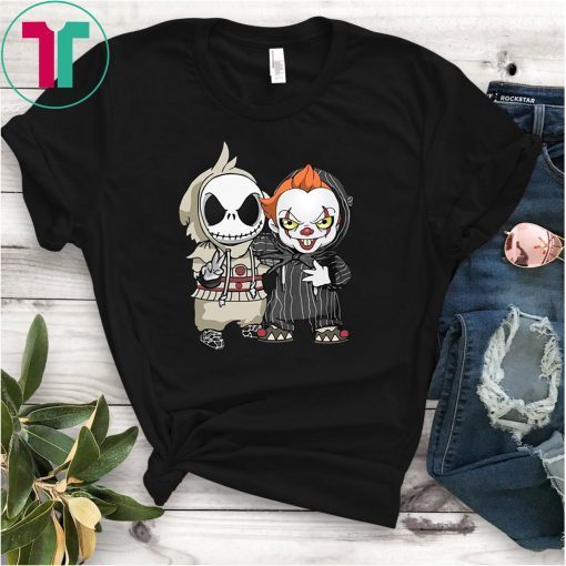 Halloween jack skellington and pennywise shirt