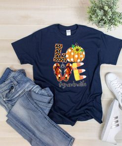 Halloween sunflower love grandma life Gift Tee Shirts