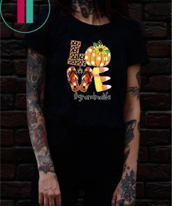 Halloween sunflower love grandma life Gift Tee Shirts