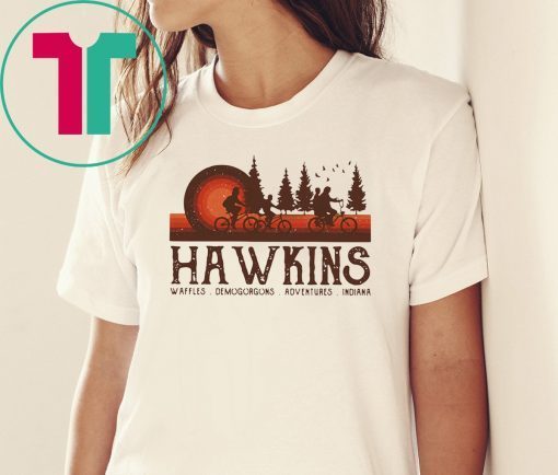 Hawkins waffles demogorgons adventures indiana stranger things shirt