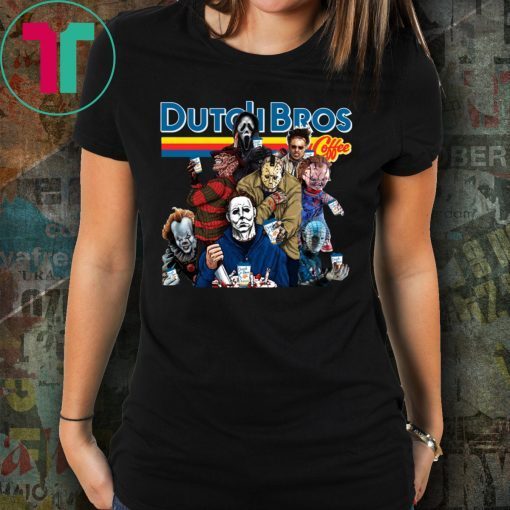 Horror Characters Dutch Bros Coffee T-Shirt