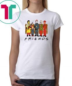 Horror Characters FRIENDS Halloween Tee Shirt