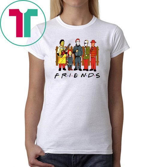 Horror Characters FRIENDS Halloween Tee Shirt