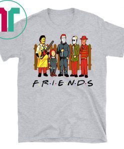Horror Characters FRIENDS Halloween Tee Shirt