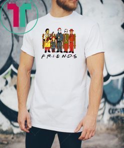 Horror Characters FRIENDS Halloween Tee Shirt