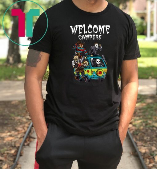 Horror Characters Welcome Campers shirt