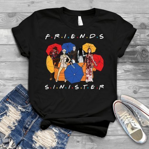 Horror Friends Sinister Friends TV Show Gift for Bestie Friends 90s Squad Goals Horror Movie Hocus Pocus Halloween Not So Scary T Shirt