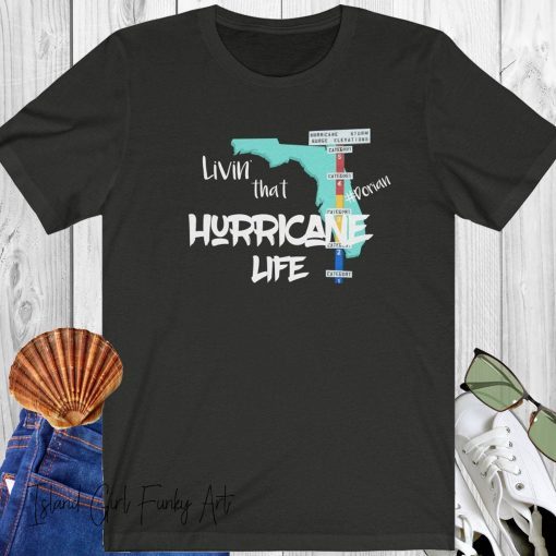 Hurricane t shirt. Florida hurricane t shirt. Hurricane Dorian t shirt. Unisex Jersey Short Sleeve Tee