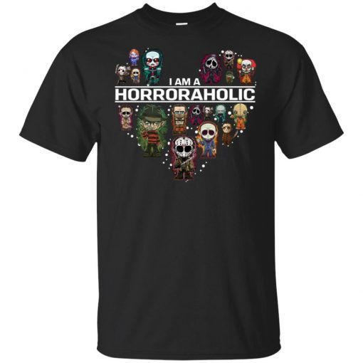 I Am A Horroraholic Halloween T-Shirt