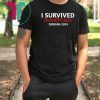 I Survived Hurricane Dorian Florida Storm Tshirt