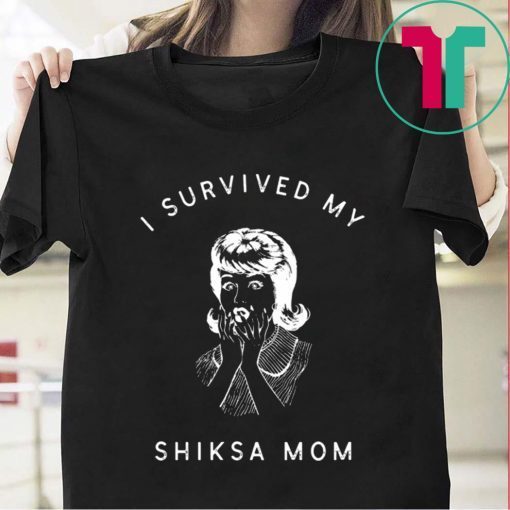 I Survived My Shiksa Mom Funny Jewish Mother Retro Yiddish T-Shirt