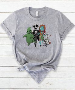 Jack Skellington and Sally and Zero Friend T-shirt