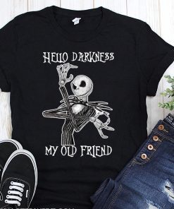 Jack skellington hello darkness my old friend shirt