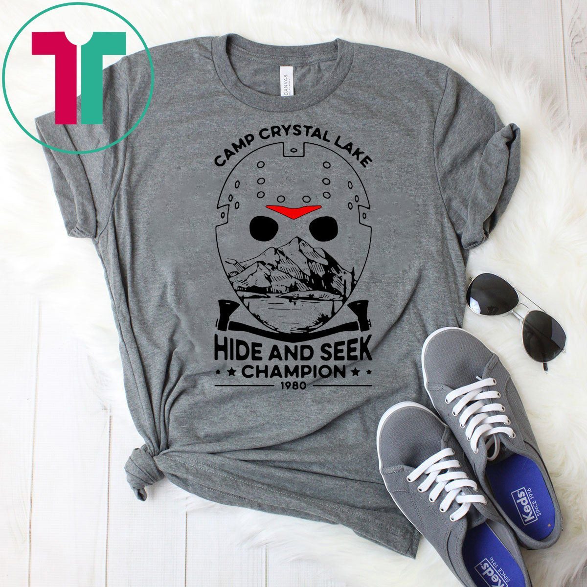 Jason voorhees camp crystal lake hide and seek champion 1980 shirt