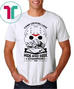 Jason voorhees camp crystal lake hide and seek champion 1980 shirt
