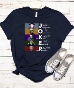 Joker all version signatures shirt