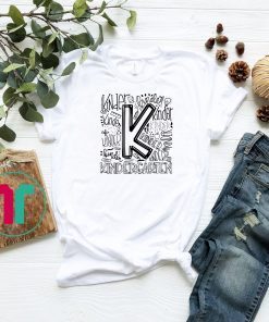 Kindergarten typography back to school shirt